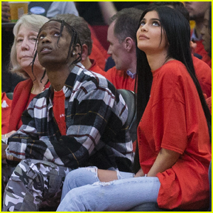 Travis Scott & Kylie Jenner Spotted Courtside At Houston Rockets Game