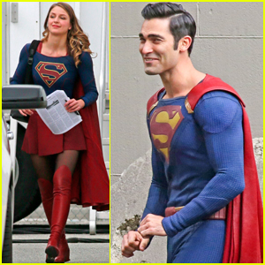 Melissa Benoist & Tyler Hoechlin Get Into Character on 'Supergirl' Set