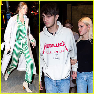 Anwar Hadid & Girlfriend Nicola Peltz Step Out in Adorable Matching Outfits