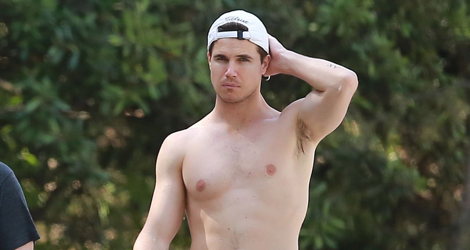 Robbie Amell Shows Off His Abs on Afternoon Hike 