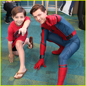 Tom Holland Loves Wearing His Spider-Man Suit For One Reason | Tom Holland  | Just Jared Jr.