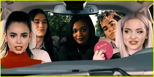 Dove Cameron & Sofia Carson Spoof Carpool Karaoke With 'Carsendants' - Watch!
