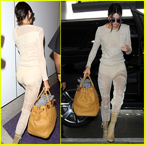 Kendall Jenner Leaves Little to the Imagination in See-Through Crochet Outfit