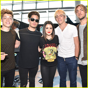Laura Marano Meets Up With R5 Ahead of BBMAs in Las Vegas