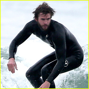 Liam Hemsworth Gets in a Friday Morning Surf Session