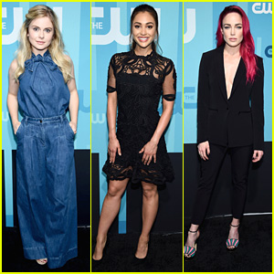 Rose McIver, Caity Lotz, & Lindsey Morgan Step Out For CW UPfronts 2017