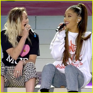 Ariana Grande Sings 'Don't Dream It's Over' with Miley Cyrus at 'One Love Manchester' (Video)