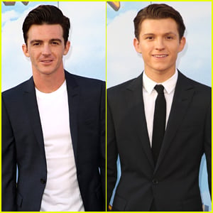 Drake Bell Joins Fellow Spider-Man Tom Holland at 'Spider-Man: Homecoming'  Premiere | Cameron Monaghan, Drake Bell, Ian Harding, Jake T. Austin, Tom  Holland | Just Jared Jr.