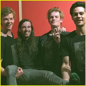 Maze Runner's Dylan O'Brien & Thomas Brodie-Sangster Jam Out Together in Cape Town