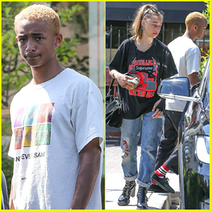 Jaden Smith Goes Casual for Lunch with Girlfriend Odessa Adlon