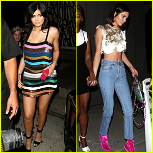 Kendall & Kylie Jenner Wear Colorful Outfits While Stepping Out