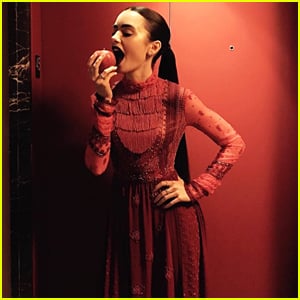 Lily Collins Gives Us 'Mirror Mirror' Vibes Ahead of 'Okja' Screening