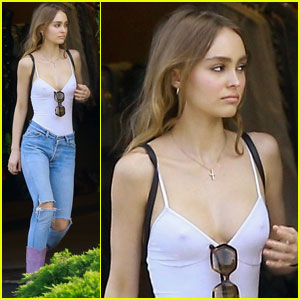 Lily-Rose Depp is Casual But Stylish While Shopping With Friends | Lily  Rose Depp | Just Jared Jr.