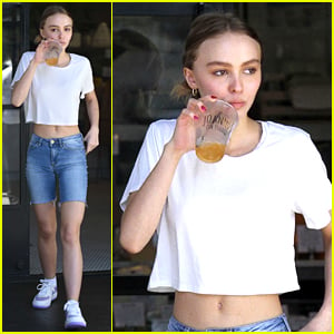 Lily-Rose Depp Grabs Lunch After Epic Disneyland Trip With BFFs