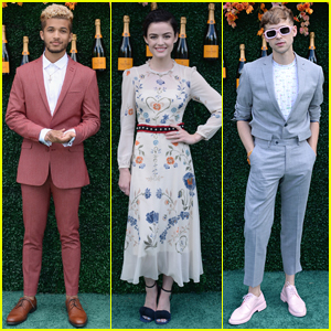 Lucy Hale Joins Jordan Fisher & Tommy Dorfman at the Veuve Clicquot Polo Event