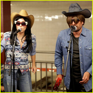 Miley Cyrus Sings 'Party in the USA' on NYC Subway - Watch Now!