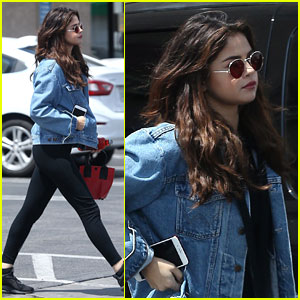 Selena Gomez Rocks Denim Jacket for Healthy Shopping Trip | Selena ...