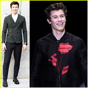 Shawn Mendes Models New Watch at Emporio Armani Show!