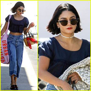 Vanessa Hudgens Rocks Body Chain & Long Red Nails During LA Shopping Trip