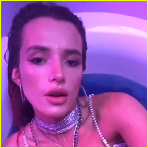 Bella Thorne Wears Bejeweled Bikini While Reportedly Filming 'Just Call' Music Video