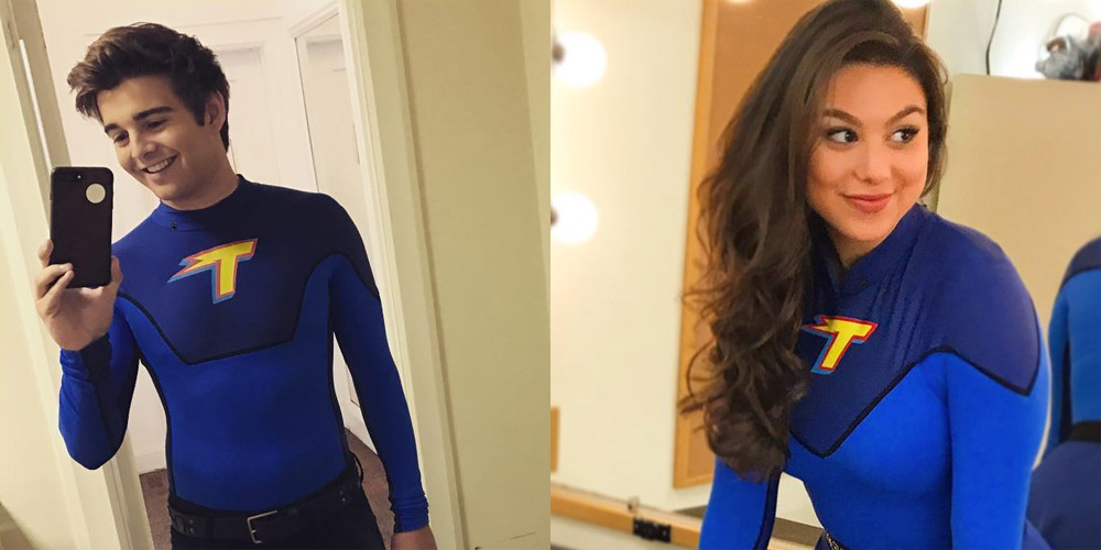 Kira Kosarin & Jack Griffo Wear Their ‘Thundermans’ Suits For the V...