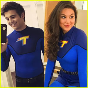 Kira Kosarin & Jack Griffo Wear Their 'Thundermans' Suits For the Very Last Time