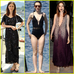 Lily Collins Is the Rising Star in Ischia!