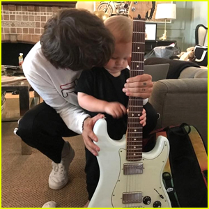 Louis Tomlinson Is Already Teaching Son Freddie How To Play Guitar
