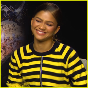 Zendaya Gets Flowers From Mini Spider-Man During Interview (Video)