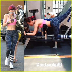 Bella Thorne Hits The Gym For Strength Training