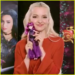 Dove Cameron Sees Her 'Descendants 2' Mal Cotillion Doll for the First Time (Video)