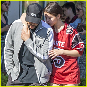 Selena Gomez Kisses The Weeknd’s Shoulder While Running Errands ...