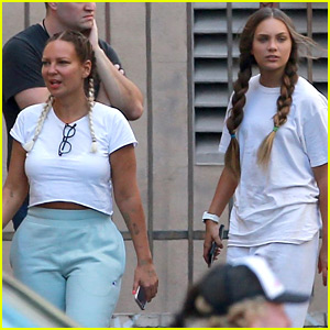 Maddie Ziegler Hangs Out with Sia on New Movie Set!
