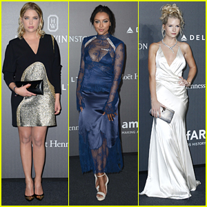 Ashley Benson, Lottie Moss & Kat Graham Glam Up For amfAR Gala During Milan Fashion Week