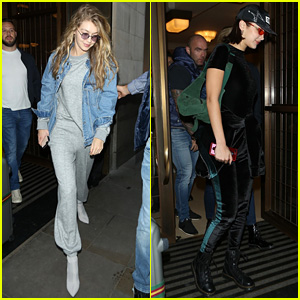 Gigi Hadid and brother Anwar seen at airport for Milan Fashion Week