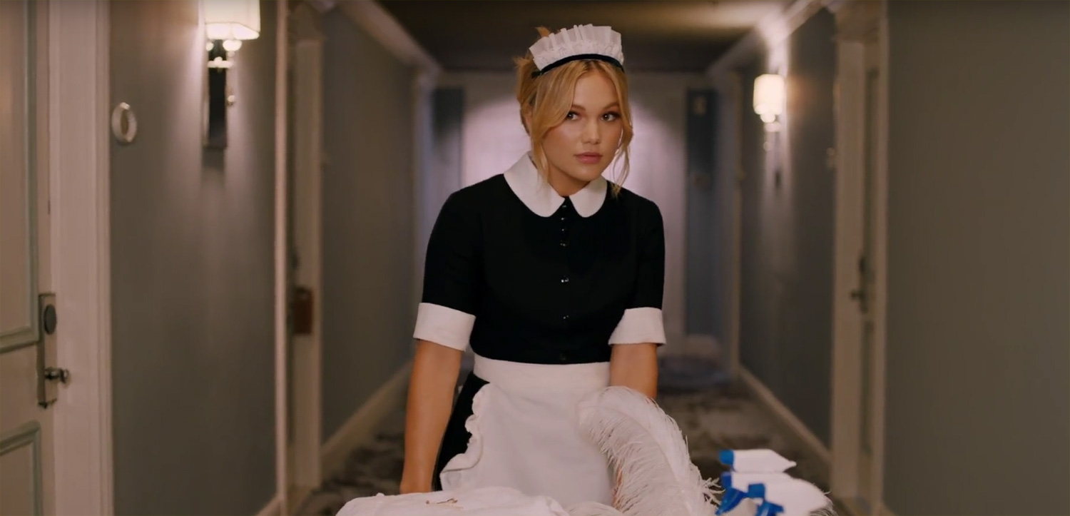 Olivia Holt Dons a Hotel Maid Outfit in ‘Generous’ Music Video – Watch