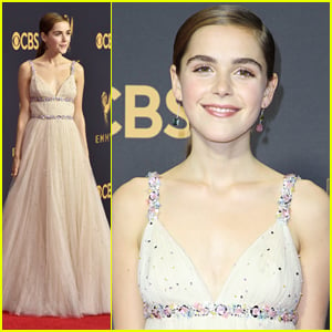 Kiernan Shipka Dazzles in Gorgeous Gown with Tiny Flowers All Over It at Emmys 2017