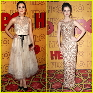 Laura & Vanessa Marano Glam Up in Gold For HBO's Emmys 2017 Party