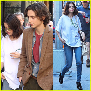 Selena Gomez & Timothee Chalamet Film New Scenes for Woody Allen Movie ...