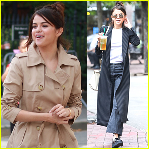 Selena Gomez Handbags on Movie Set September 2017