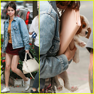 Selena Gomez Cradles New Puppy in Her Arms - See the Pics!