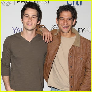 Tyler Posey Dylan O Brien Spill On Their Final Days On The Teen Wolf Set Dylan O Brien Teen Wolf Television Tyler Posey Just Jared Jr