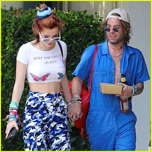 Bella Thorne & Mod Sun Hold Hands While Stepping Out for Lunch