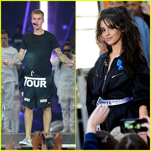 Camila Cabello Is Totally Overwhelmed By Justin Bieber Listening To Havana Camila Cabello Justin Bieber Just Jared Jr