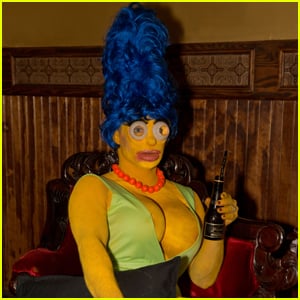 Colton Haynes Is Unrecognizable in Marge Simpson Halloween Costume!