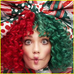 Maddie Ziegler Red & Green Hair For Cover of Sia's Christmas Album | Maddie Ziegler, Music, Sia Just Jared Jr.