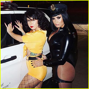 Demi Lovato Makes Some Arrests on Halloween!