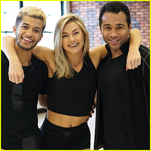 Lindsay Arnold Dishes On Rehearsals With Corbin Bleu & Jordan Fisher For Tonight's DWTS Trio Dance (Exclusive)