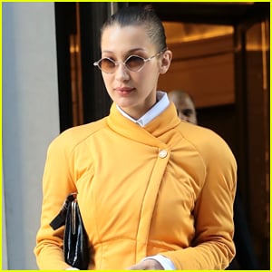 Bella Hadid Rocks a Bright Yellow Jacket in NYC