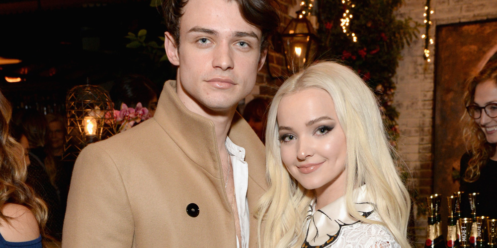 Dove Cameron & Thomas Doherty Share Some Cute Christmas Kisses! 